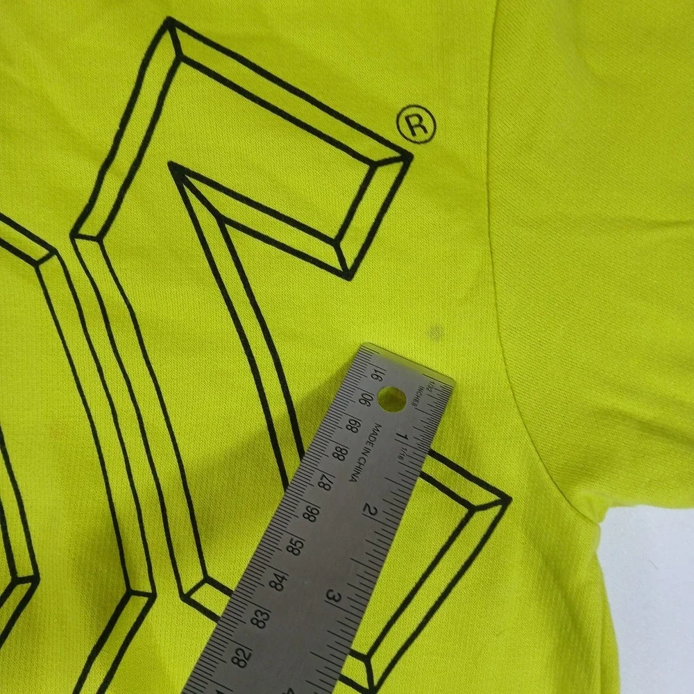 ACDC Hoodie Mens Size L Acid Green Color Classic‎ Rock Pullover Rock Standout